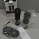 Electric Salt and Pepper Grinder Set Automatic Battery Pepper Mill Shakers Adjustable Coarseness Upgraded Larger Capacity with Led Home and Kitchen Appliances Birthday Gifts for Women Mom (Black/Black)