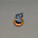 CDP-Z-37 Swivel Plate Caster,w/Brake,CC Apex,6"