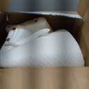 Triangle Bed Gap Filler Queen High Density Foam Headboard Gap Filler Pillow with 2 PCS Pockets and Removable Washable Cover, Prevent Items from Falling