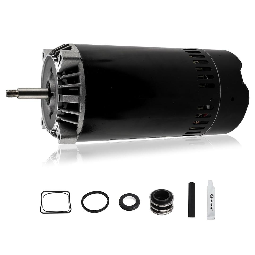 UST1152 Pool Pump Motor with Seal Kit 1.5 HP UP-Rated 56J Frame Pool Pump Replacement Motor Compatible with Hayward Super Max-Flow Northstar Pinnacle Magnum Pump