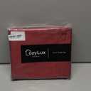 CozyLux Satin Sheets Queen Size Bed Set - 4 Piece Silky Queen Sheet Set, Luxury Burgundy Queen Sheets with Smooth and Soft Microfiber, Includes 1 Fitted Sheet, 1 Flat Sheet and 2 Pillowcases