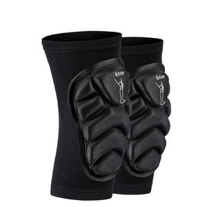 PISIQI Knee Pads Compression Leg Sleeve Knee Brace Sleeve Thicken Anti-Collision Thick EVA Padding for Basketball Football Volleyball Wrestling Protector Gear (Medium, Black)