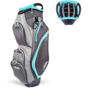 JAD Lightweight Womens Golf Bag, Golf Cart Bag with Dual Handles for Women/Ladies, 14-Way Full-Length Top Dividers, Large Putter Well, Ultra Lightweight, Large Pockets for Accessories