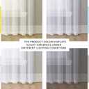 NICETOWN White Sheer Curtains 84 inches Long - Home Decoration Grommet Airy & Lightweight Elegant Window Treatments with Light Filtering for Bedroom/Living Room (2 Panels, W54 x L84)