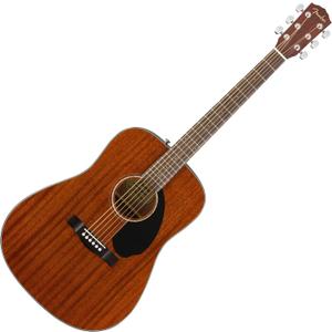 Fender CD-60S Dreadnought Acoustic Guitar, All-Mahogany, Beginner acoustic guitar, all-mahogany body, rich warm tone, walnut fingerboard, gloss finish,