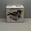 Chefman 4.5 Liter Deep Fryer w/Basket Strainer, XL Jumbo Size, Adjustable Temperature & Timer, Perfect for Fried Chicken, Shrimp, French Fries, Chips & More, Removable Oil-Container, Stainless Steel