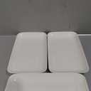 Delling 16 inch Serving Platter Set, White Porcelain Platters for Serving Food, Large Serving Trays for Party, Entertaining, Fruit, Appetizer, Oven Safe Dinnerware Set of 3