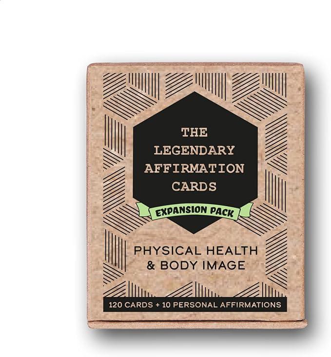 Legendary Affirmation Cards for Women and Men Expansion Deck - (120) Daily Positive Words Affirmations for Manifestation and Motivation that Cover 6 Aspects of Your Life, Physical Health & Body Image