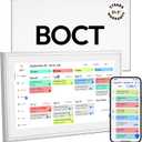 BOCT 21.5'' Digital Calendar Wall - 64GB Memory Touch Screen Chore Chart Smart Calendar, Digital Planner, Auto-Sync, APP Control, Interactive Family Schedules, Gift for Mother