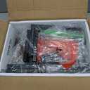 Harwaya 5 Tier Wall Bookshelf Unit for Bedroom Books, Large Floating Book Shelves Wall Mounted, Rustic Wood Lack Tiered Hanging Shelf for Kitchen Office Living Room Corner (Dark Brown)