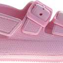 Josmo Kids Jelly Sandals Open Toe Strap Summer Pool Beach Shoes for Boys and Girls (Size 5-10 Toddler) (Pink)