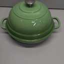 Enameled Cast Iron Dutch Oven Pot with Lid, Round Bread Oven for Homemade Sourdough Bread Baking, 6 Quart, Pistachio Green