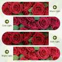 AmyHomie Artificial Flowers Dark Red Rose 25pcs Real Looking Fake Roses w/Stem for DIY Wedding Bouquets Centerpieces Arrangements Party Baby Shower Mothers Day Christmas Tree Decorations