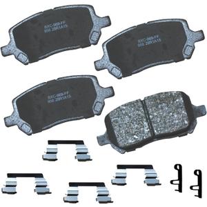 Bendix Premium SBC956 Ceramic Front Brake Pads for Chevrolet Cobalt 2010-2005, Pontiac G4 2006-2005, G5 2010-2007, Pursuit 2006-2005, Saturn Ion 2007-2003