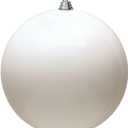 15.75" White Shiny Ball UV Drilled