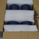 Lumkit Vintage Hobnail Driinking Glasses Set, Glassware Drinking Set of 8, 12 oz Highball Glasses & 10 oz Cocktail Glasses, Tumbler Glasses for Cocktails, Whiskey, Juice, Milk, Blackish Blue