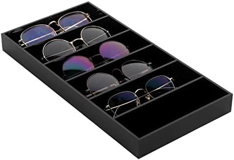MyGift Acrylic Sunglass Organizer, glasses holder, Eyeglass Case Storage, Eyewear, Jewelry, Makeup and Perfume Display Tray