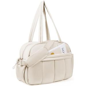 Behaesty Weekender Bags for Women, Quilted Travel Duffel Bag, Large Puffer Duffle Bag for Travel Gym Overnight Weekend Workout Carry on Bag for Airplanes, Personal Item Travel Bag