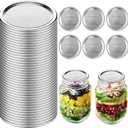 ZukoCert 24 Pcs 70mm Regular Mouth Canning Jar Lids, Leak-Proof Airtight Split-Type Metal Lids for Ball & Kerr Jars, Home Canning & Preservation