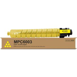 MP C6003 Yellow Toner Cartridge 1 Pack, 841850 Compatible with Aficio/Lanier/Savin MP C4503 C4504 C4504ex C5503 C5504 C6003 C6004 C6004ex Printer | 22,500 Pages