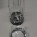 TOPINCN Blender Replacement 32Oz Juicer Cross Blade Cross Knife Holder Parts Juicer Cup Accessories Stainless Steel Abs