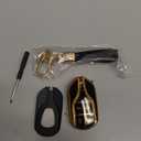 Key Fob Cover for Maserati,Soft TPU Key Case Shell Compatible with 2013-up Maserati Quattroporte,Ghibli,2017-up (Black)