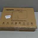 Fireproof Document Box, Hard Case Fireproof File Organizer with Lock and 13 Pocket Accordion File Folder, Portable Safe Box for Home Office Travel to Storage Important Documents Laptop Black