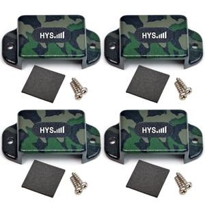HYS Belt Clip Holder, Single Side Handheld Radio Mounting Kit for Handheld CB & VHF Radios Hand Mic Holder Microphone with Clip (Packing of 4pcs)