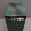 FOCUSLINE 10 Inch Clear Plastic Plates, 100 Count Disposable Heavy Duty Dinner Plates, Premium Hard Plastic for Weddings, Parties & Events