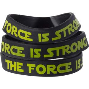 The Force Party Favors Bands, Galaxy Wars Theme Birthday Supplies Goody Bag Kids Teen Tween Size Wrist Bracelets for Boys Girls - Rubber Band Bracelets - Silicone Bracelets for Girls (24 Pack)