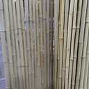 Mininfa Natural Rolled Bamboo Fence, Eco-Friendly Bamboo Fencing, 4 ft High x 6 ft Long