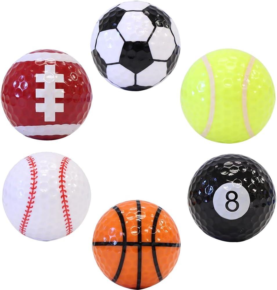Funny Golf Balls | Pack of 6 Novelty Golf Balls for Kids | Funny Golf Gifts for Kids