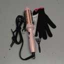 1.5 Thermal Brush for Voluminous Blowout Curls, Negative Ion Heated Round Brush for Shiny & Anti-frizz Styling, 12 Heat Settings for All Hair Type, Dual Voltage, Even Heat Distribution