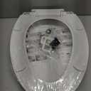 Hibbent Elongated Toilet Seat with Oval Cover, Soft Close Toilet Seat