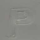 Ledido 10 Acrylic Letter Charcuterie Board Box, Reusable Fillable Serving Tray for Candy Cake Fruit Snack, Easy-Clean Acrylic Charcuterie Tray for Birthday Anniversary Party Decorations, Letter P