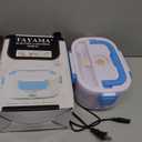 TAYAMA Electric Lunch Box in White Light Blue,Small,EHB-01