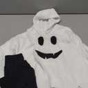 Noubeau Toddler Baby Boys Girls Halloween Costume Ghost Cloak Hooded Top Black Pants Boo Spooky Ghost Costume Cosplay Clothes, 12-18M