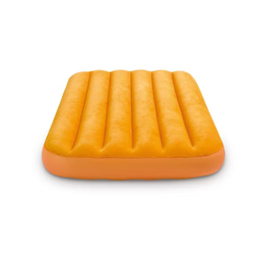 Intex 66803EP Cozy Kidz Inflatable Airbed: Fiber-Tech Velvety Soft Surface Carry Bag Included Color May Vary 34.5" x 62" x 7", Yellow 