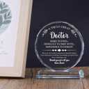 Uniquilling Gifts for Doctor, Best Doctor Award Crystal Plaque with Gift Box Packaging, Appreciation/Thank You Gifts for Doctor, Christmas/Retirement/Birthday Gift for Doctor