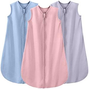 Yoofoss Baby Sleep Sack 6-12 Months Baby Wearable Blanket 100% Organic Cotton 2-Way Zipper TOG 0.5 Toddler Sleeping Sack 3 Pack, Comfy Soft Lightweight