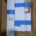 Fredbeck 32x84 inch White Barn Door with 5.5FT Sliding Door Hardware Kit Included & Handle,Solid,MDF,PVC Surface,DIY Assembly,5-Panel,Fit 29in-30in Opening