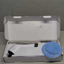 Leebein Electric Spin Scrubber, Cordless Cleaning Brush with 8 Replaceable Brush Heads, Tub and Floor Tile 360 Power Scrubber Dual Speed with Adjustable & Detachable Handle for Bathroom Kitchen Car (White)