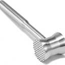 304 Stainless Steel Meat Tenderizer Mallet, Dual Side Meat Hammer Chicken Pounder, Heavy Duty Meat Beater for Steak and Beef, Meat Pounder Kitchen Cooking Mallet Dishwasher Safe