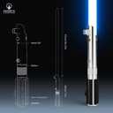 SaberLabs Lightsaber with Bluetooth App, Smooth Swing, 16 Sound Fonts, 3 Light Effects, Infinite Color Change and Motion Control. Light Saber for Adults and Cosplay. (RGB-ANI)