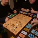 Baseball Dice Board Game with Dice Marbles - Board Games for Family Game Night (Wood)