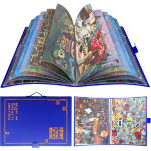 HXMARS Puzzle Storage Folder for 1000-Pieces: Large Capacity Jigsaw Puzzles Organizer Portable with 20 Pockets, Dustproof & Protective Puzzle Accessory