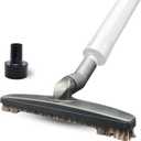 for Shop Vac Upgraded Vacuum Brush Attachment with Horse Hair Soft Bristles and Flexible Brush Head - Work on Low Carpet, Hardwood/Tiles/Hard Floors (for Shop-Vac Using 1 1/4'' & 2 1/2'' Accessories)