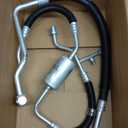 UAC HA 10409C A/C Manifold Hose Assembly, Silver/Black