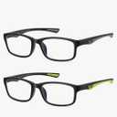 Sport Reading Glasses Men Photochromic Lens Blue Light Blocking Computer Reader Wide Style Spring Hinge Eyeglass LK6082 (+1.75)