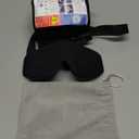 Travel Pillows for Airplanes, Airplane Pillow for Long Flight, Airplane Head Strap with Eye Mask for Sleep, Travel Neck Pillow for Car Road Trip, 360 Support Headrest, Stop Bobblehead, Black